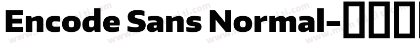 Encode Sans Normal字体转换